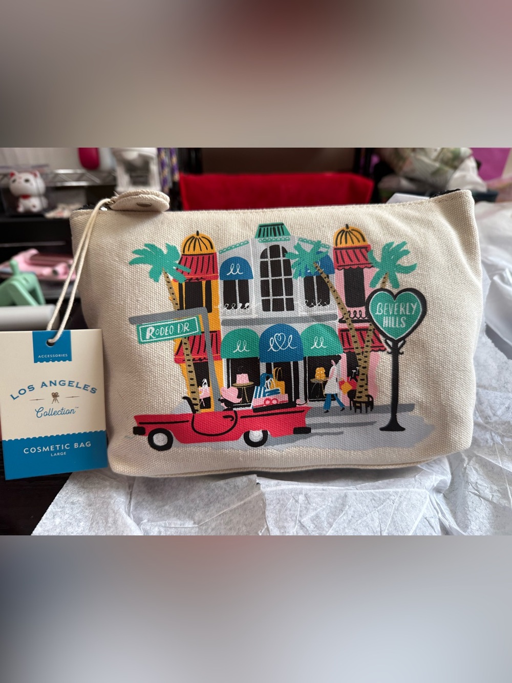 LOS ANGELES COSMETIC BAG LARGE